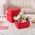 thumbnail image 5 of Red Heart Shaped Gift Boxes with Lids: Set of 3 Cardboard Heart Shaped Boxes for Flowers, Chocolates, and Presents, Large Gift Box for Flower Arrangements and Valentine’s Day Gifts, 5 of 6