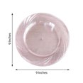 thumbnail image 3 of Efavormart Set of 12 - 9" Blush-Rose Gold Glitter Round Disposable Plastic Dinner Plates With Shiny Blush Rim for Wedding, Outdoor, Receptions, Banquets, Holiday Dining, Catered Events, 3 of 10