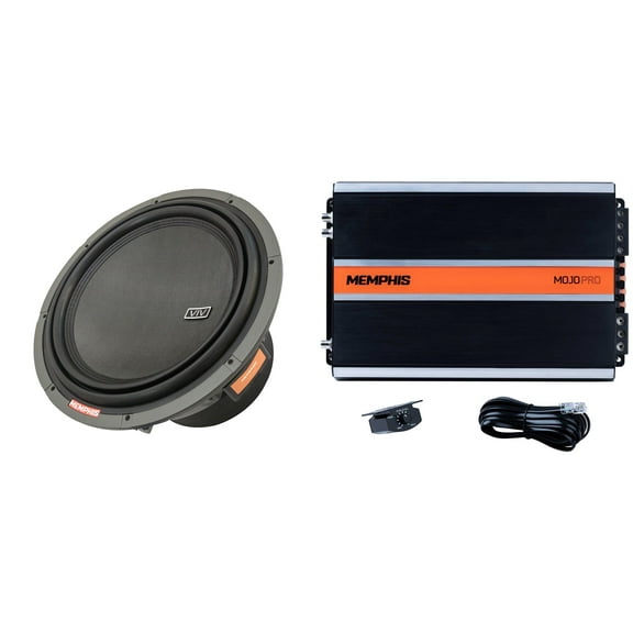 Memphis Audio VIV1212 VIV 12" 1 OR 2 OHM Subwoofer with MJP1500.1 Monoblock Subwoofer Amplifier