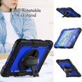 thumbnail image 4 of Case for iPad Mini 5 2019/Mini 4 2015 (5th/4th Generation 7.9 inch) with Screen Protector, 360 Degree Rotating Kickstand Hand Strap Shockproof Cover with Shoulder Strap, Dark Blue PC, 4 of 7