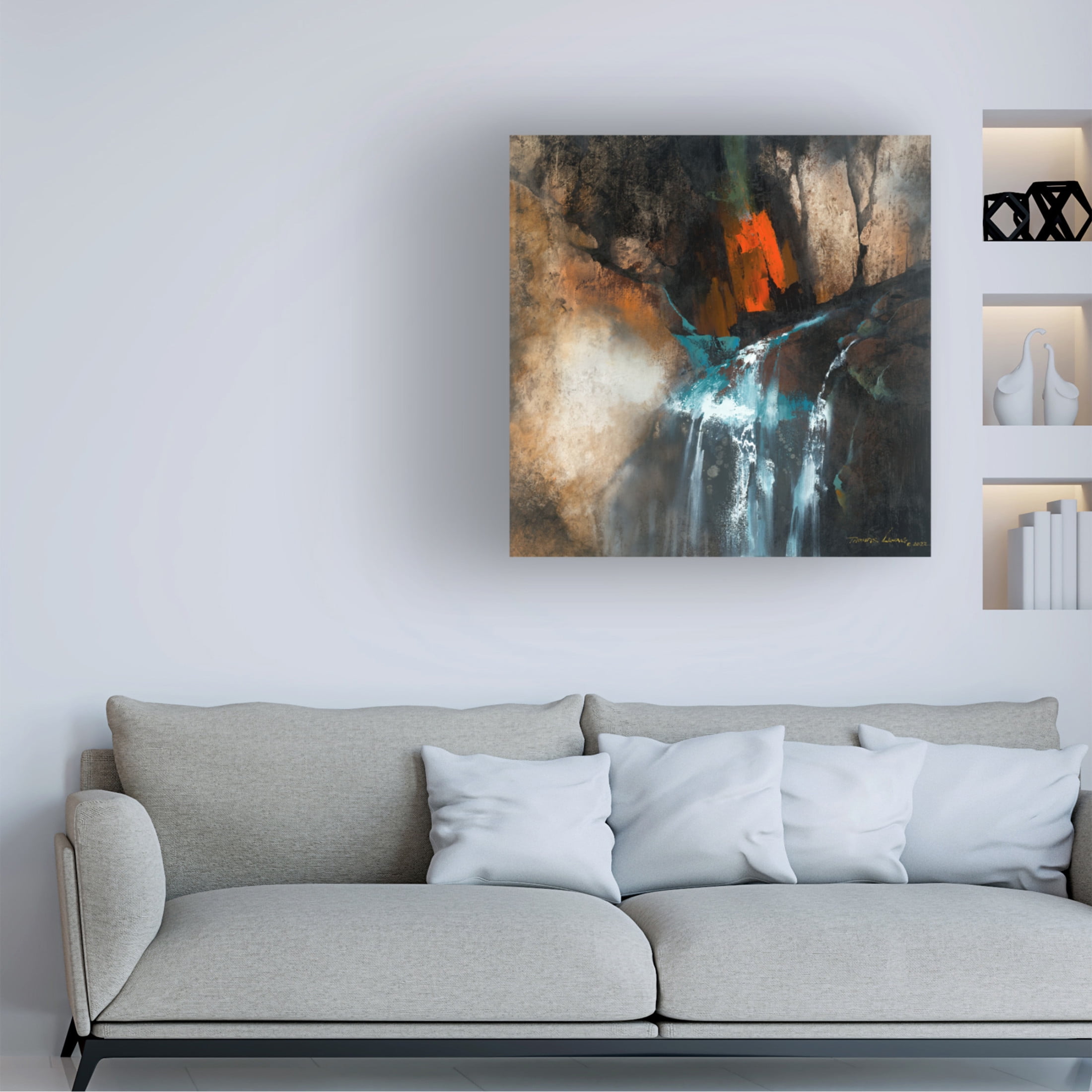 Canvas Wall Art - Thomas Leung 'Clear Spring' Wall Art for Living Room, Bedroom, or Office Décor by Trademark Fine Art - 24 x 24 Inches