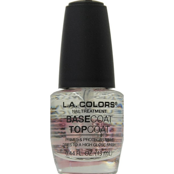 L.A. Colors Base Coat/ Top Coat Nail Polish, 0.44 Fl Oz