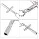 thumbnail image 5 of Collar con colgante de llave de tambor y cadena, accesorio para instrumentos de plata, 5 of 9
