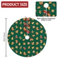 thumbnail image 2 of 30 Inch Christmas Tree Skirt – Velvet Plush Tree Mat, Soft Thickened Polyester with Red Ties, Single-Sided Printing, Available in 30in/36in/48in, Perfect for Holiday Xmas Tree Decoration, 2 of 7