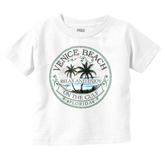 Relax Enjoy Venice Beach Florida Toddler Boy Girl T Shirt Infant Toddler Brisco Brands 6M