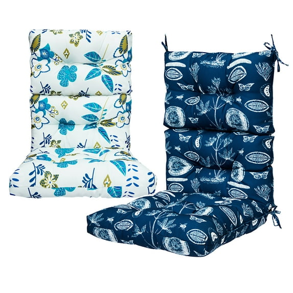 Outdoor Chair Cushion Dining Solid Chair Cushion Outdoor High Back Patio Chair Cushion High Rebound Foam Chair Cushions for Patio Garden Decor, 44x21 inch, 1/2/4Pack