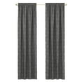 thumbnail image 2 of Achim Blake Geometric Diamond Rod Pocket Light Filtering Curtain Panel, Charcoal, 42" x 63", 2 of 5