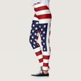 thumbnail image 4 of Gibobby Leggings Afelpados Mujer Día la Independencia para las mujeres 4 julio Leggings Pantalones para yoga Correr Pilates Gimnasio Pantalones yoga Medias Compresión Yoga Correr Fitness（Negro， XXL), 4 of 5