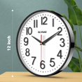 thumbnail image 2 of Reloj de pared GLVSAE de 30 cm que no hace tictac, funciona con pilas, 2 of 6