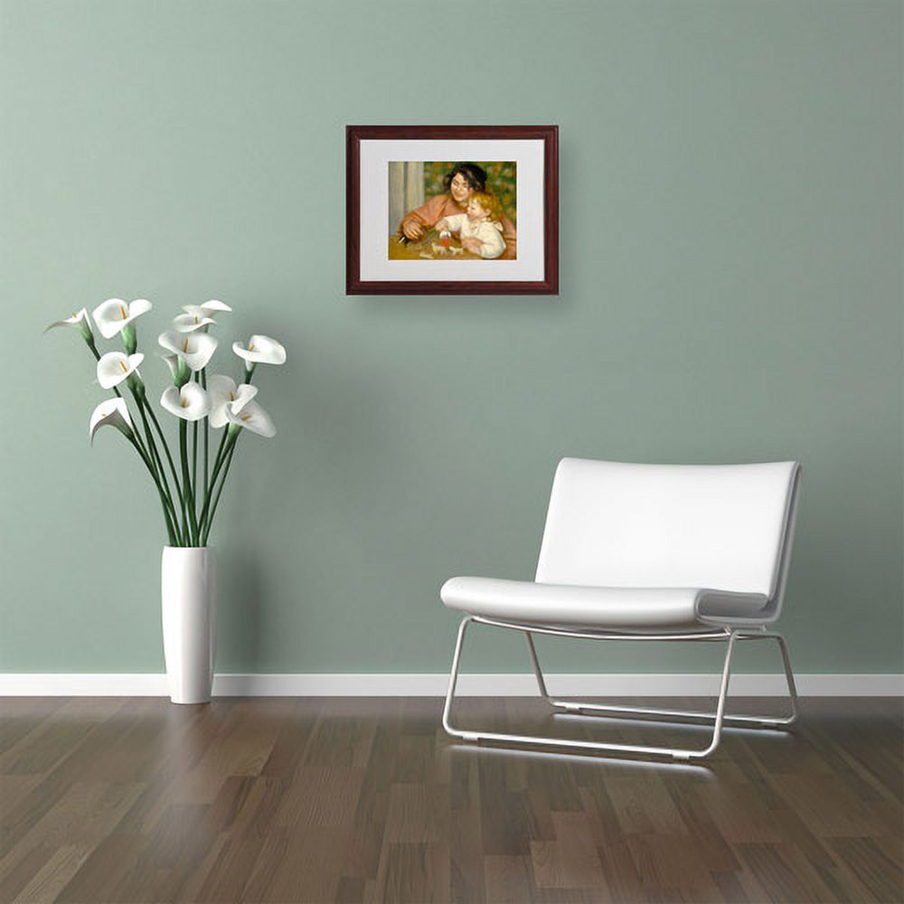 "Child With Toys 1895-96" Canvas Art by Pierre Renoir, Wood Frame