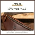 thumbnail image 4 of Genuine Leather Waist Pack Vintage Fanny Pack Men Cowhide Crossbody Belt Bag Shoulder Bag, 4 of 8