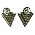 thumbnail image 1 of Spike Stud-Earrings With Bead Accents Gold-Tone & Black Colored #LQE4489, 1 of 2