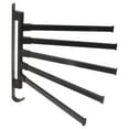 thumbnail image 1 of Barra para toallas giratoria negra compañero barra para colgar en la esquina del baño gancho para batas montado en la pared organizador para abrigos ropa barra para toallas, 1 of 7