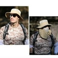 thumbnail image 3 of Men Women Outdoor Sports Quick Dry Fishing Flap Caps Wide Brim Sunshade Bucket Cap Sportswear, 3 of 7