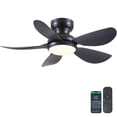 thumbnail image 1 of Ventilador de techo Kviflon de 36 pulgadas con luz y control remoto negro, 1 of 9