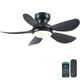 thumbnail image 1 of Ventilador de techo Kviflon de 36 pulgadas con luz y control remoto negro, 1 of 9