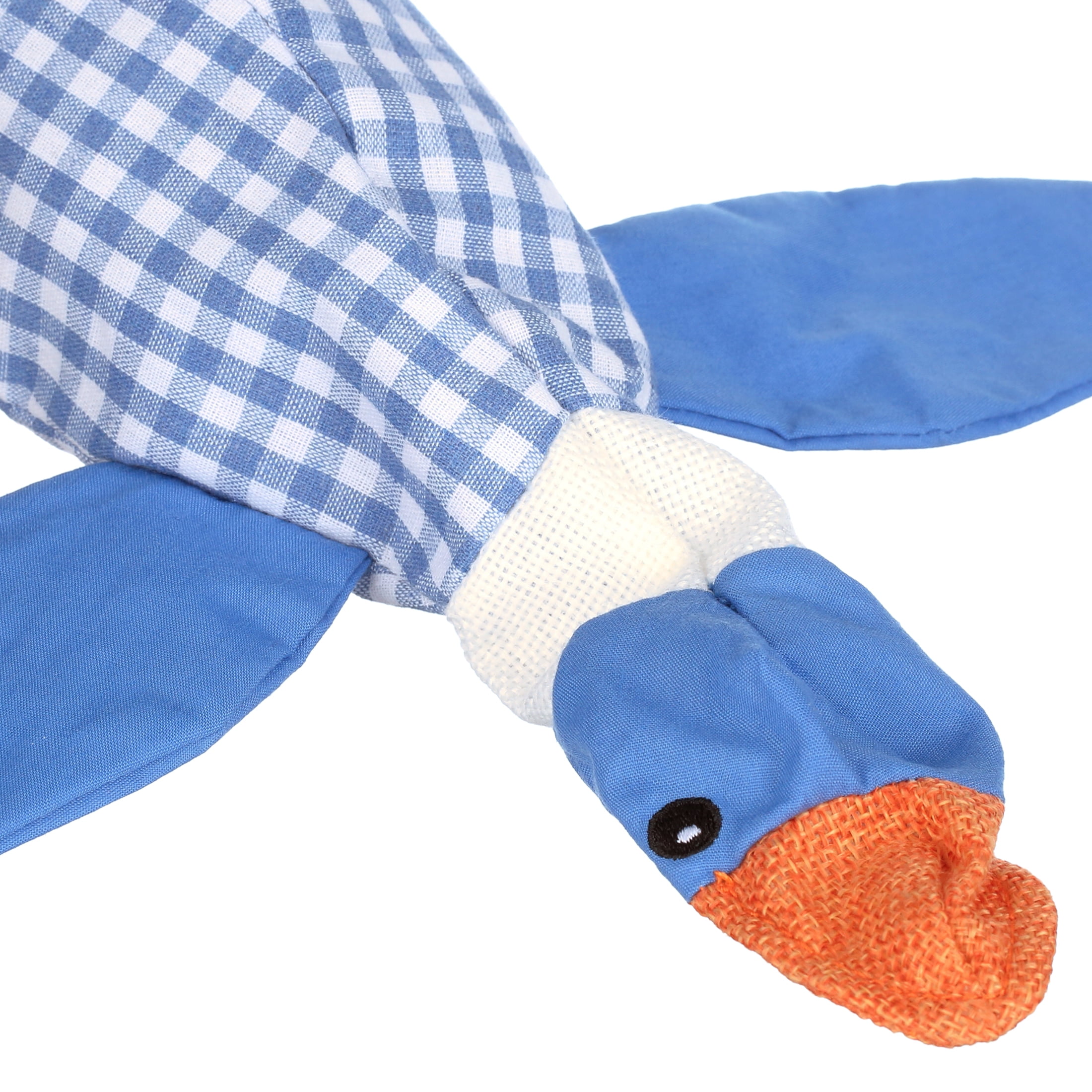 Dr. Pol Plush Squawking Plaid Duck, Blue