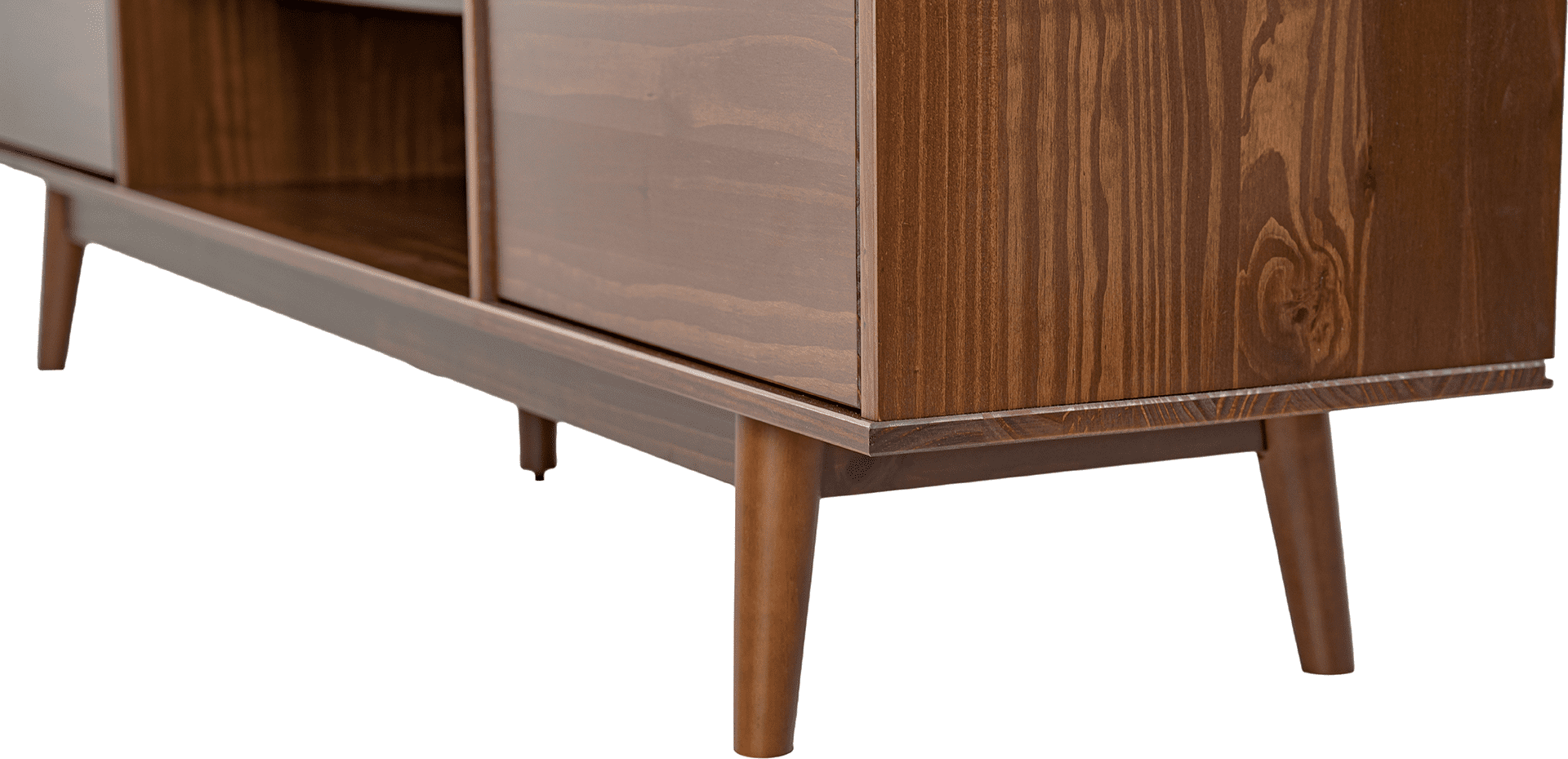 Adair 70 2-Door Solid Wood Tv Stand Walnut - for Adults and Teens