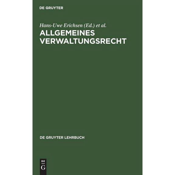 de Gruyter Lehrbuch: Allgemeines Verwaltungsrecht (Hardcover)