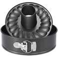 thumbnail image 1 of shiyou-7 Inch Springform and Bundt Pans, Non-stick Cheesecake and Ice-Cream Cake Bakeware,Carbon Steel Tube Pan 2 in 1 with Removable Bottom and Quick-Release Latch for 5,6,8 QT Instant Pot Gray, 1 of 4