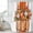 Orange, variant on Burnt Orange Floral Shower Curtain, Waterproof Shower Curtains for Bathroom, Rustic Pumpkin Sunflower Botanical Striped Washable Fabric Bathtub Curtain Set Bath Decor with 12 Hooks Extra Long 72"x96"