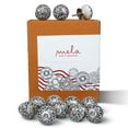 thumbnail image 3 of Mela Artisans 12-Pack Ceramic Kitchen Cabinet Knobs - Gerbera Black & White, 3 of 7