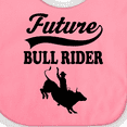 thumbnail image 4 of Inktastic Future Bull Rider Rodeo Riding Boys Baby Bib, 4 of 4