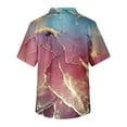 thumbnail image 3 of Men's Short Sleeve V Neck Print Chest Pocket Carer Top 2XL, 3 of 3