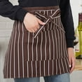 thumbnail image 2 of Cleaning Tools Antifouling Kitchen Bar Pub Cafe Cooking Half Apron Waist Aprons Work Apron Short Half Waist Apron B, 2 of 7