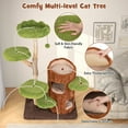 thumbnail image 2 of Spaco Multi-level Cat Tree with Double Decker Cat House and Sisal Panel, Cat Tree, Brown, 2 of 4