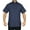 Navy Blue, variant on Men's 100% Polyester Short Sleeve 4 Hidden Pocket Zipper Uniform Shirt(Medium) NAVY BLUE Short Sleeve