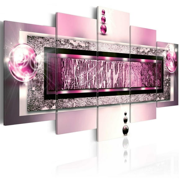 Tiptophomedecor Glamour Canvas Wall Art - Cyclamen Dream - Stretched & Framed Ready To Hang Art