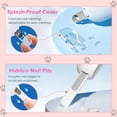 thumbnail image 6 of Oazouf Cat Nail Clippers with Adjustable Trimming Hole & Hidden Nail File, Safety Pet Claw Trimmer for Small Medium Cats Dogs Rabbits Birds, Pink, 6 of 9