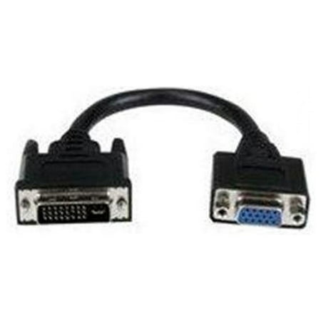 UPC: 0065030848565 | StarTech 8 DVI To VGA Male/Female Cable Adapter Black DVIVGAMF8IN