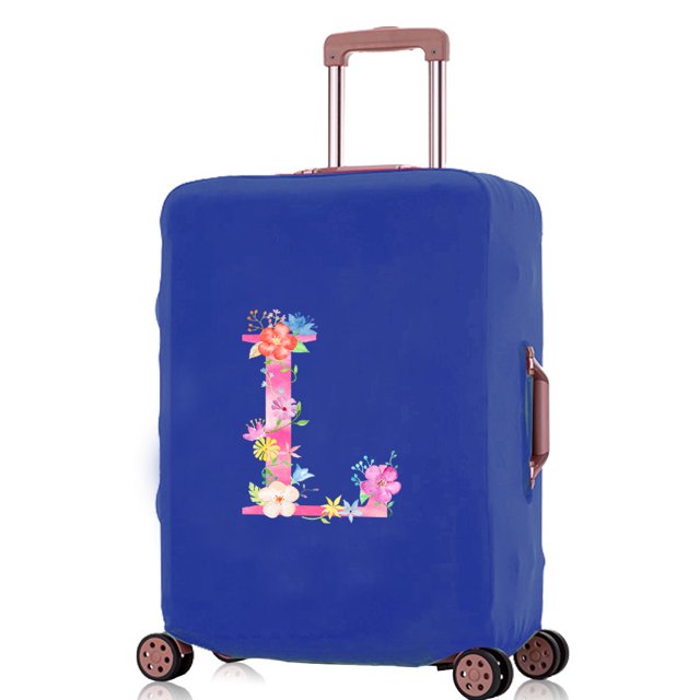 Luggage Covers Travel Accessories Suitcase Cover Protector Reusable Washable 18-32inch Pink Letter Printed Pattern Series 8pink L S