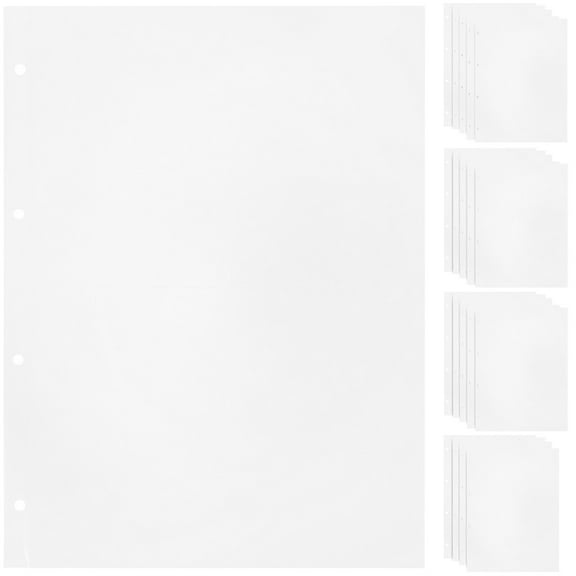 Kuyiluo postcard sleeves 20Pcs Transparent Photo Album Pages Plastic Photo Album Replacement Pages Photo Album Supplies