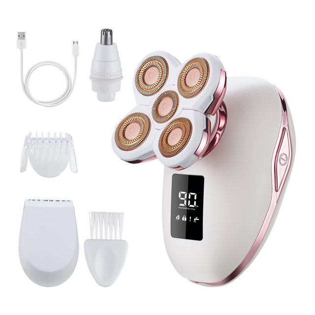Afeitadora eléctrica UPTARD para mujer con cuchillas de doble anillo 5D