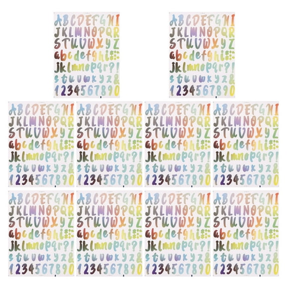 SOPOTUTU Multi-Color Vinyl Letter Stickers for Mailboxes Notebooks and More