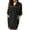 Black, variant on Women Bathrobe Solid Color Belt Cardigan Lace Lady Pajamas for Spring