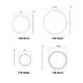 thumbnail image 4 of WAC Lighting Geos 22" LED 2700K Round Aluminum Low-Profile Flush Mount in Chrome, 4 of 4