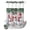 Red Green, variant on No Hook Shower Curtain, Christmas Snowman Shower Curtains for Bathroom with See Through Top Window, Winter Xmas Snowflakes Cardinal Red Waterproof & Washable Bath Curtain Stand Up Stall 36"x72"