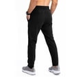 thumbnail image 5 of Domuza Mens Lightweight Hiking Pants Drawstring Stretch Wasit Athletic Fishing Pants 2026 Summer Outdoor Running Workout Active Track Pants Black XL, 5 of 7