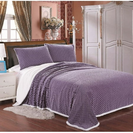 Drama Queen Dragon - Lush Elegance Queen Size Dragon Scale Reversible Sherpa Blanket (86