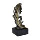 thumbnail image 3 of Figura de pluma, estatua de pluma, colección de decoración, adorno creativo único Bronce 95x82x21cm, 3 of 9
