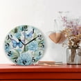 thumbnail image 2 of Yggo 10" Quartz Vintage Butterfly On Flowers Indoor Wall Clock, Silent Mechanism, 2 of 7
