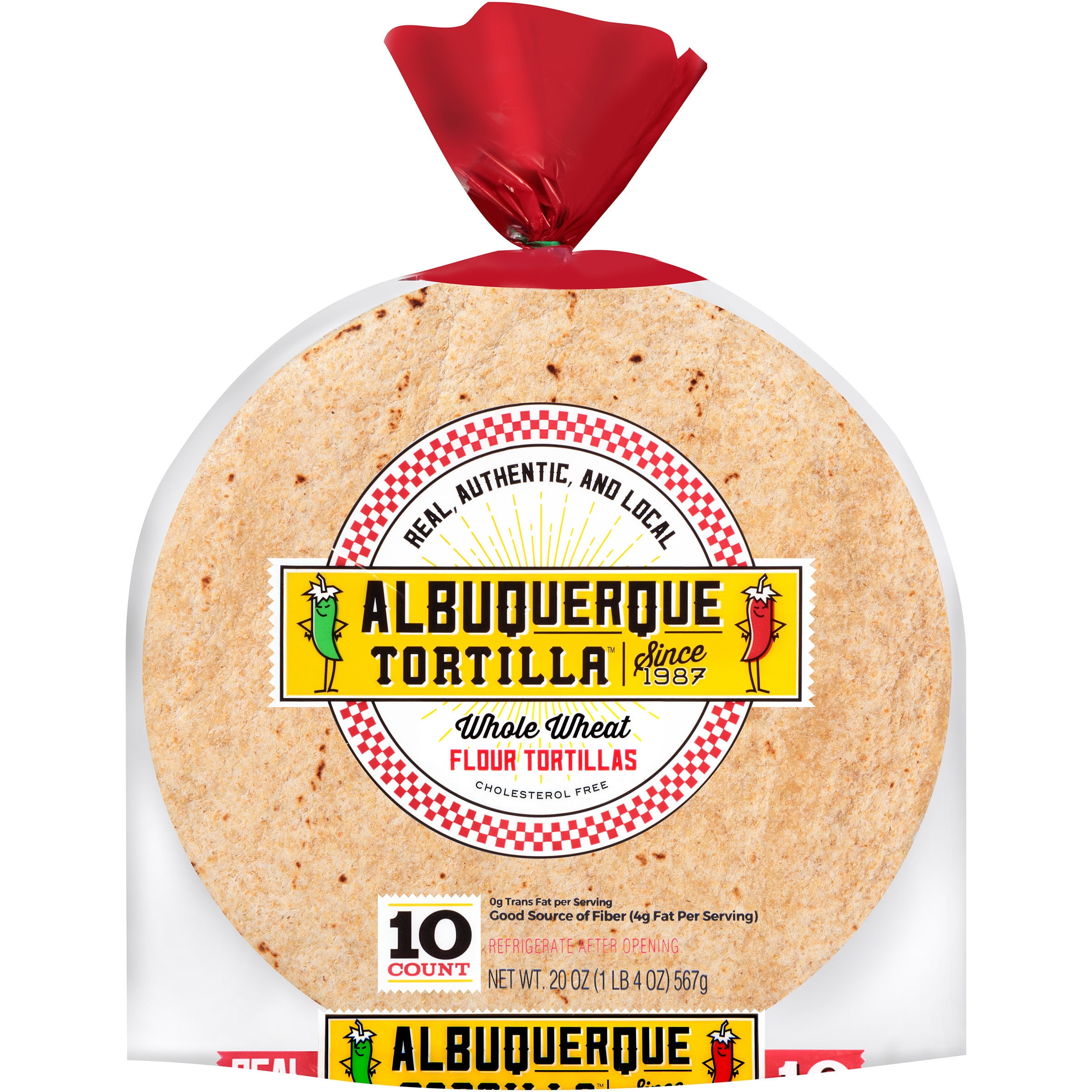 Albuquerque Tortilla, Whole What Flour Tortillas 20 Oz. Bag