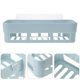 thumbnail image 3 of FELTECHELECTR Organizador de estantes de baño autoadhesivo de plástico, sin taladros, para pared, para ducha, con almohadilla adhesiva reciclable (azul cielo), 3 of 7