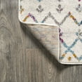 thumbnail image 5 of JONATHAN Y MOROCCAN HYPE 5' Square Area Rug, Boho Vintage Diamond - Ivory/Multi, MOH101E-5SQ, 5 of 9