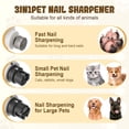 thumbnail image 2 of Dog Nail Grinder, 2026 Upgraded Rechargeable 5-Speed Quiet Trimmers with Led Light for Pet Nails, Paws Grooming & Smoothing Dogs Cats (White) white, 2 of 7