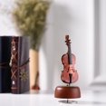 thumbnail image 2 of Clásica de viento de hasta Cello caja de música con la rotación del instrumento musical de la base d Abanopi Mini violonchelo, 2 of 7